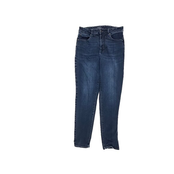 Time and Tru Denim - Time and Tru High Rise Skinny Women's size 12 Dark Wash Blue Denim jeans